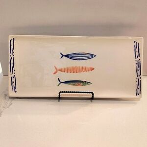 PAPART Seramik Serving Dish fish design rectangle 13"